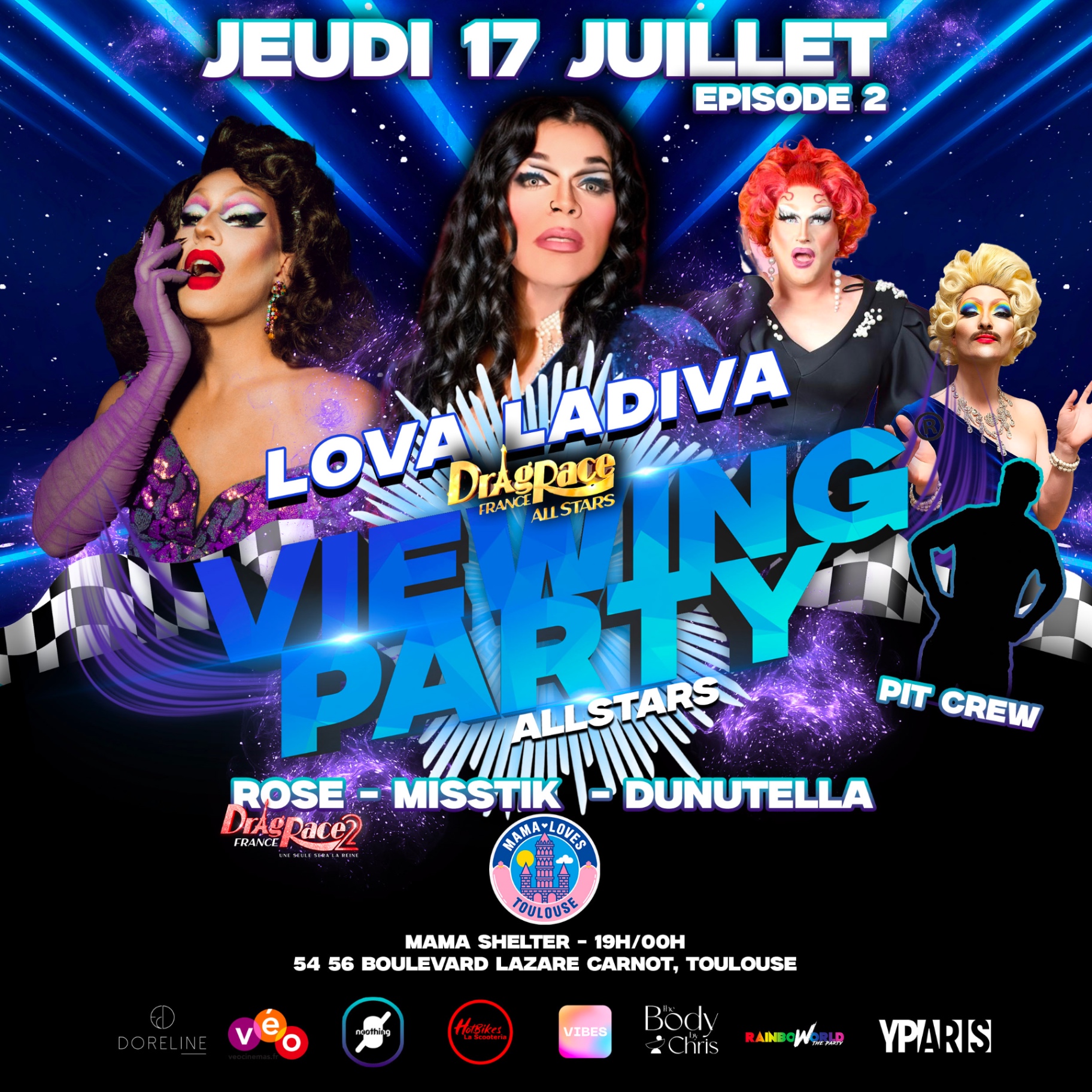 Affiche de viewing party Ridgee Production — Saison précédente